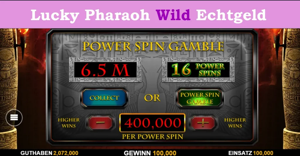 lucky pharaoh wild echtgeld